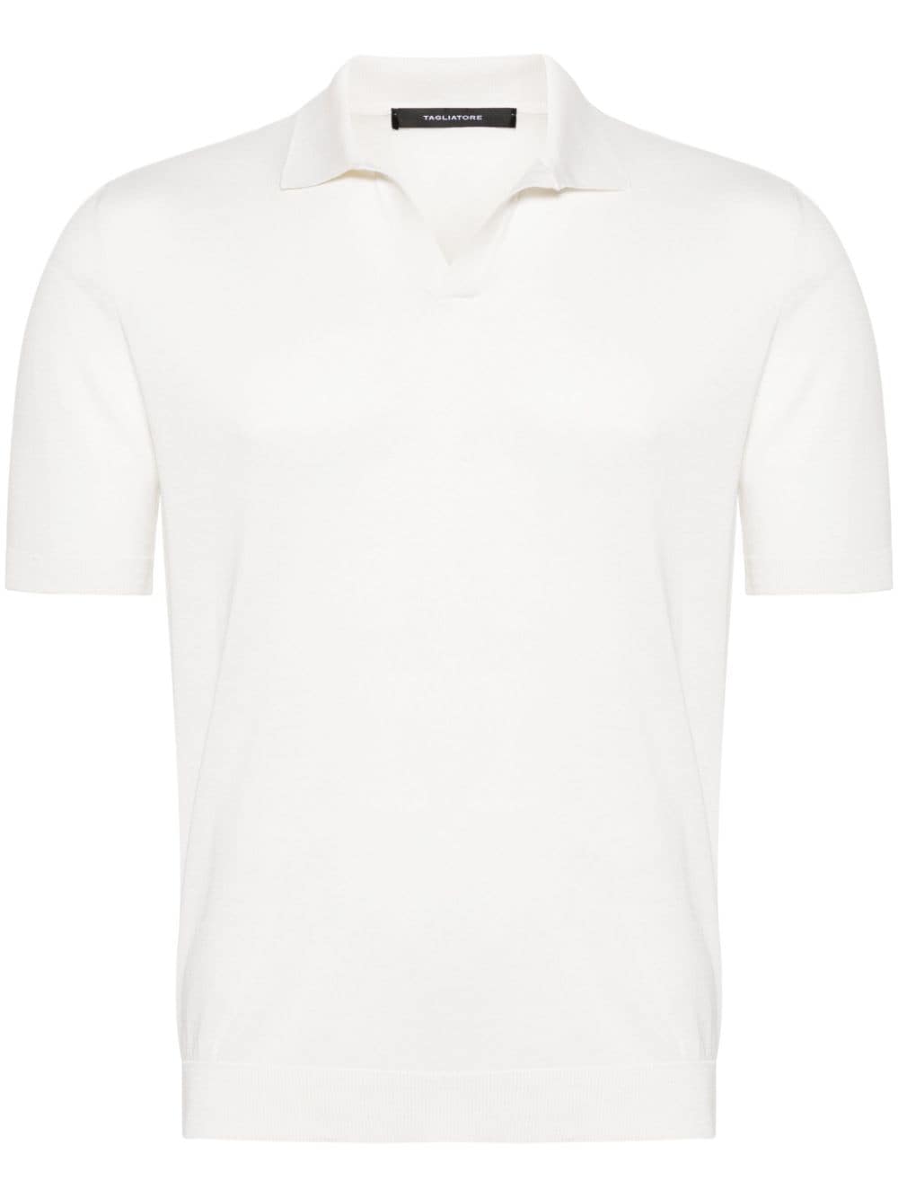 Tagliatore Keith silk polo shirt - White von Tagliatore