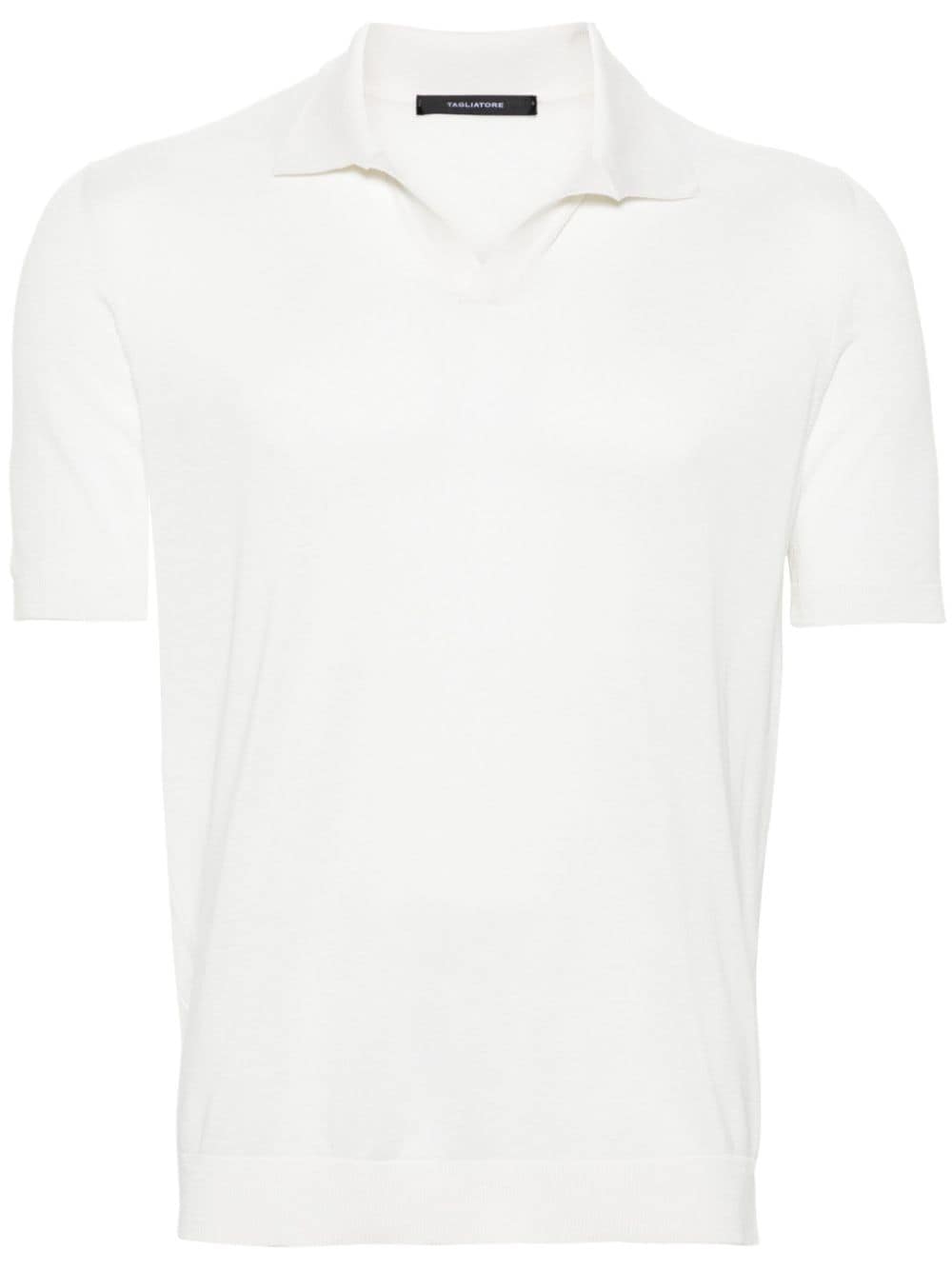 Tagliatore Keith silk polo shirt - White von Tagliatore