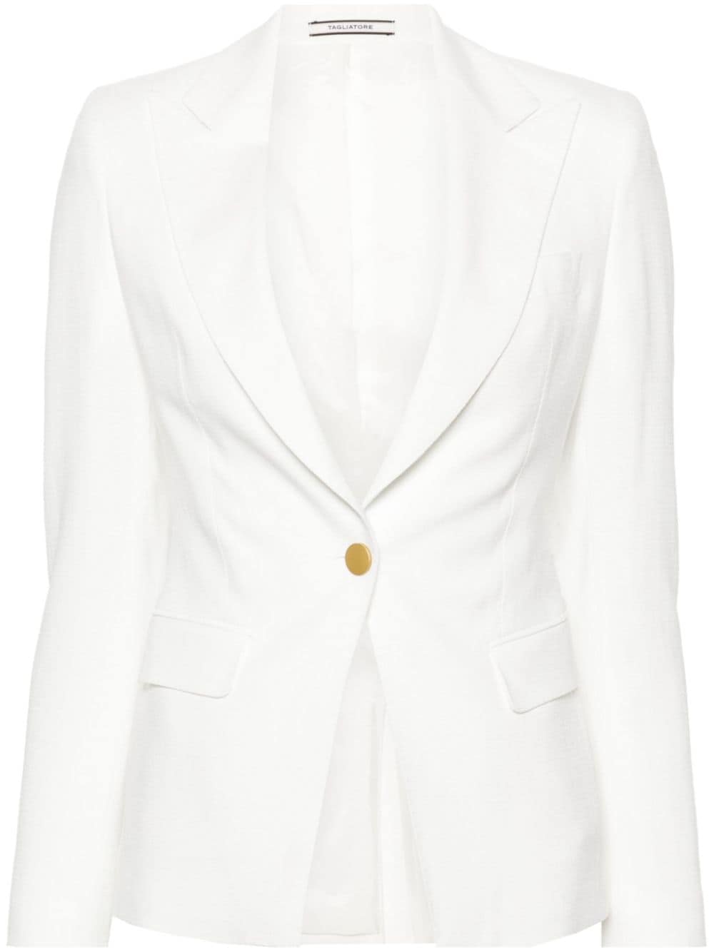 Tagliatore Liz single-breasted blazer - White von Tagliatore