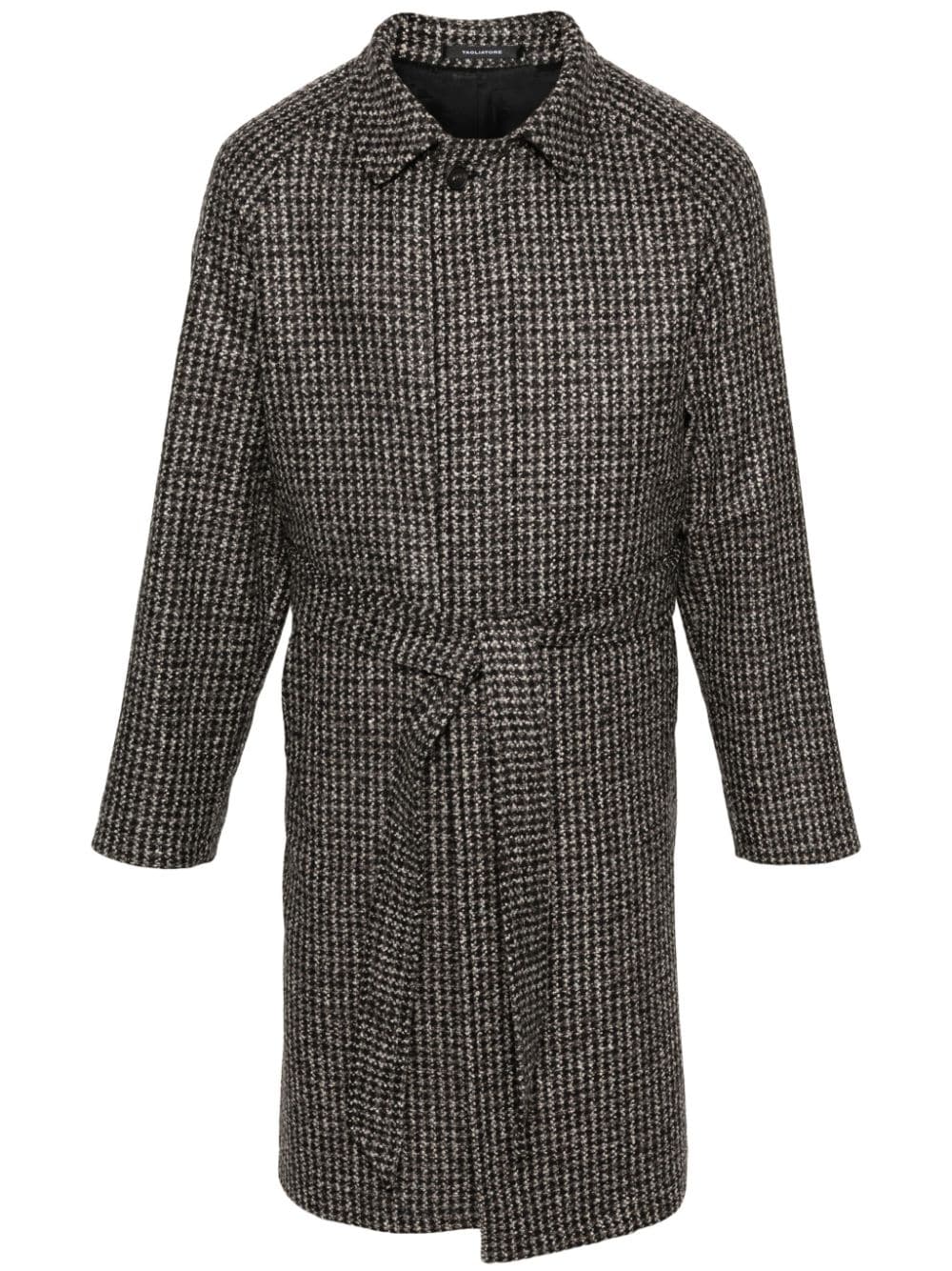 Tagliatore Salomon check-pattern coat - Brown von Tagliatore