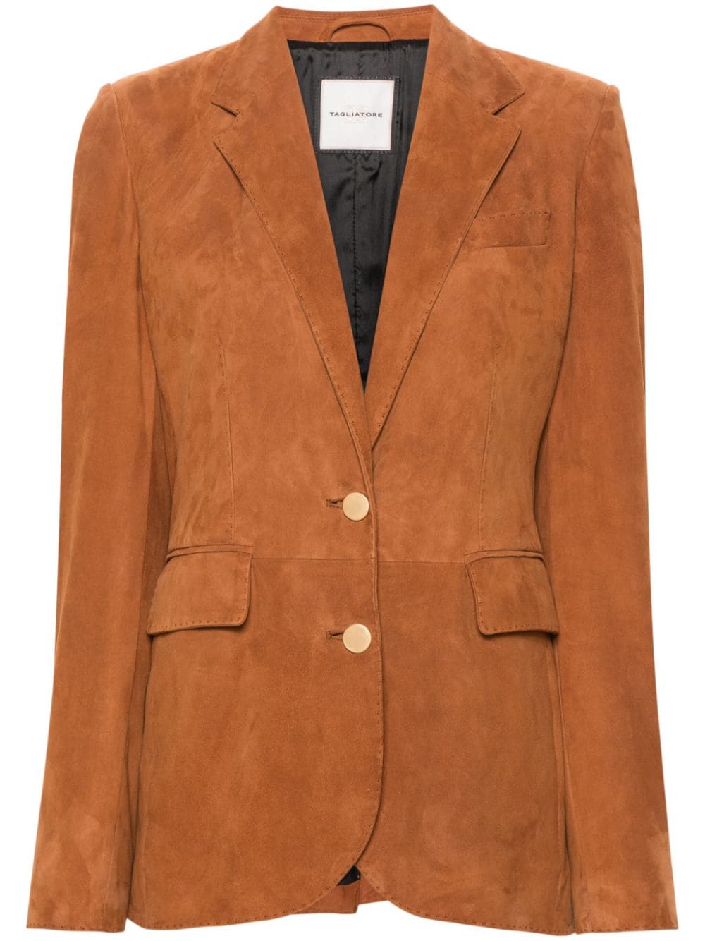 Tagliatore Sophie suede blazer - Brown von Tagliatore