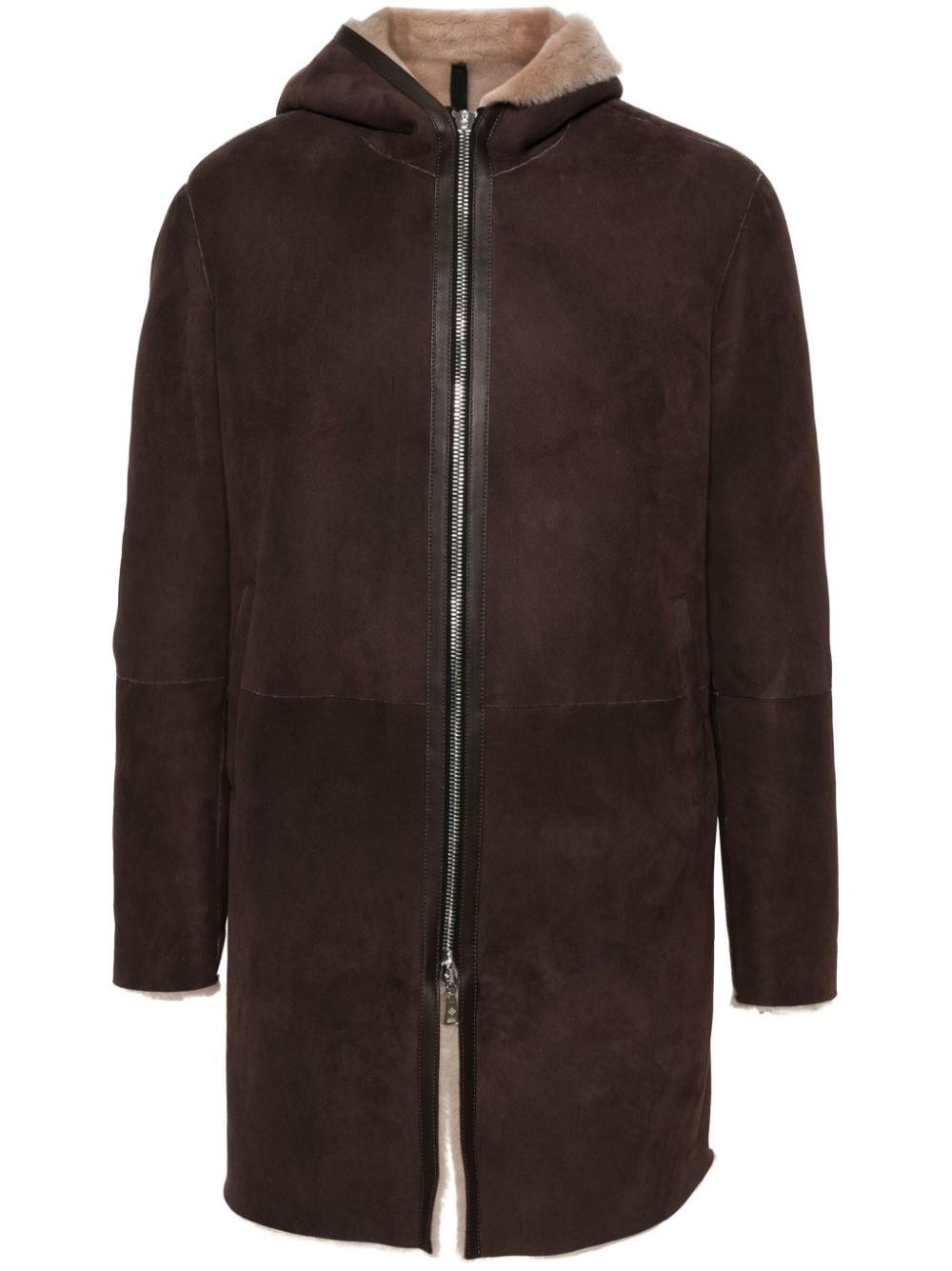 Tagliatore Wilson suede coat - Brown von Tagliatore