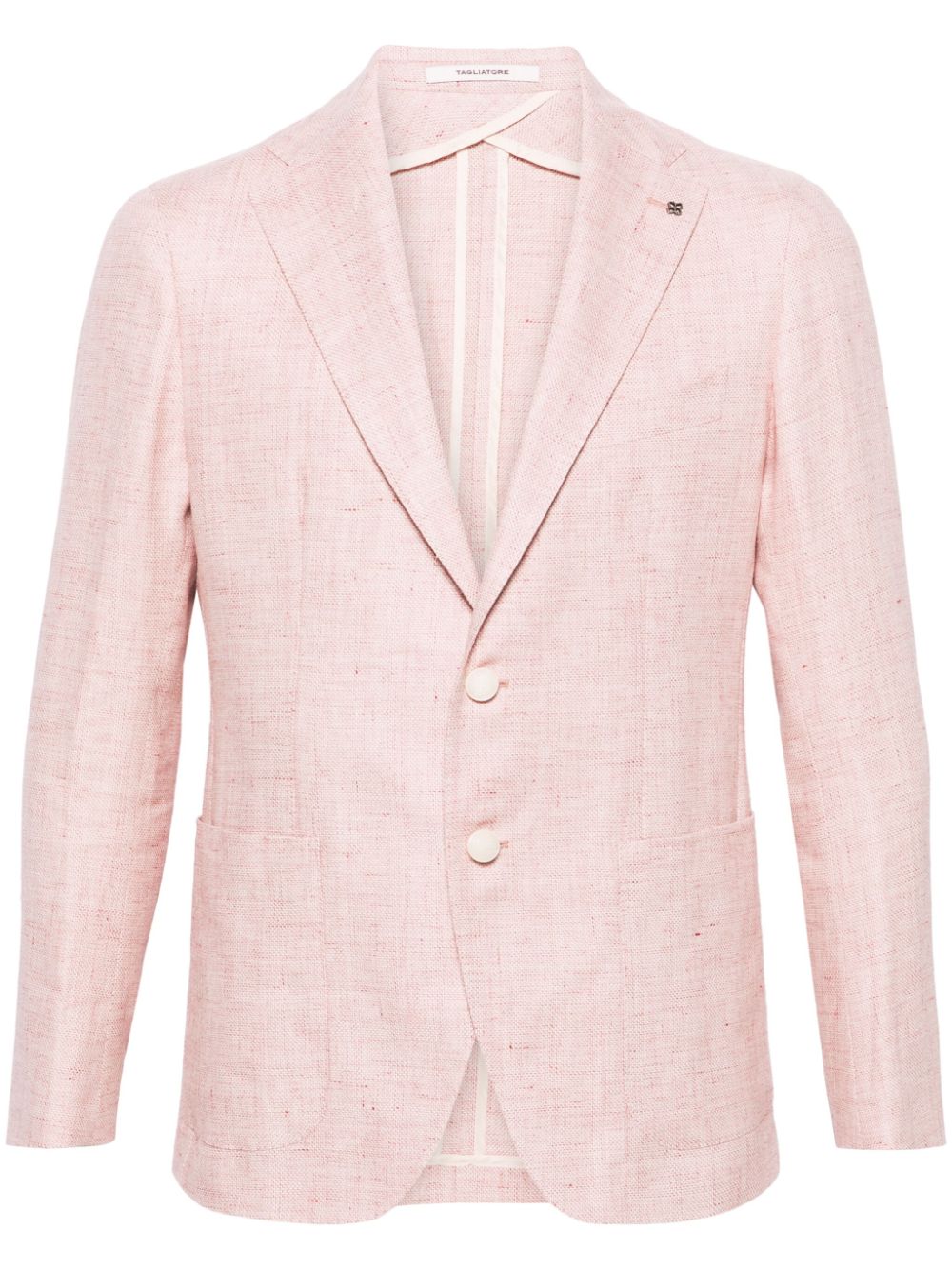 Tagliatore brooch-detail single-breasted blazer - Pink von Tagliatore