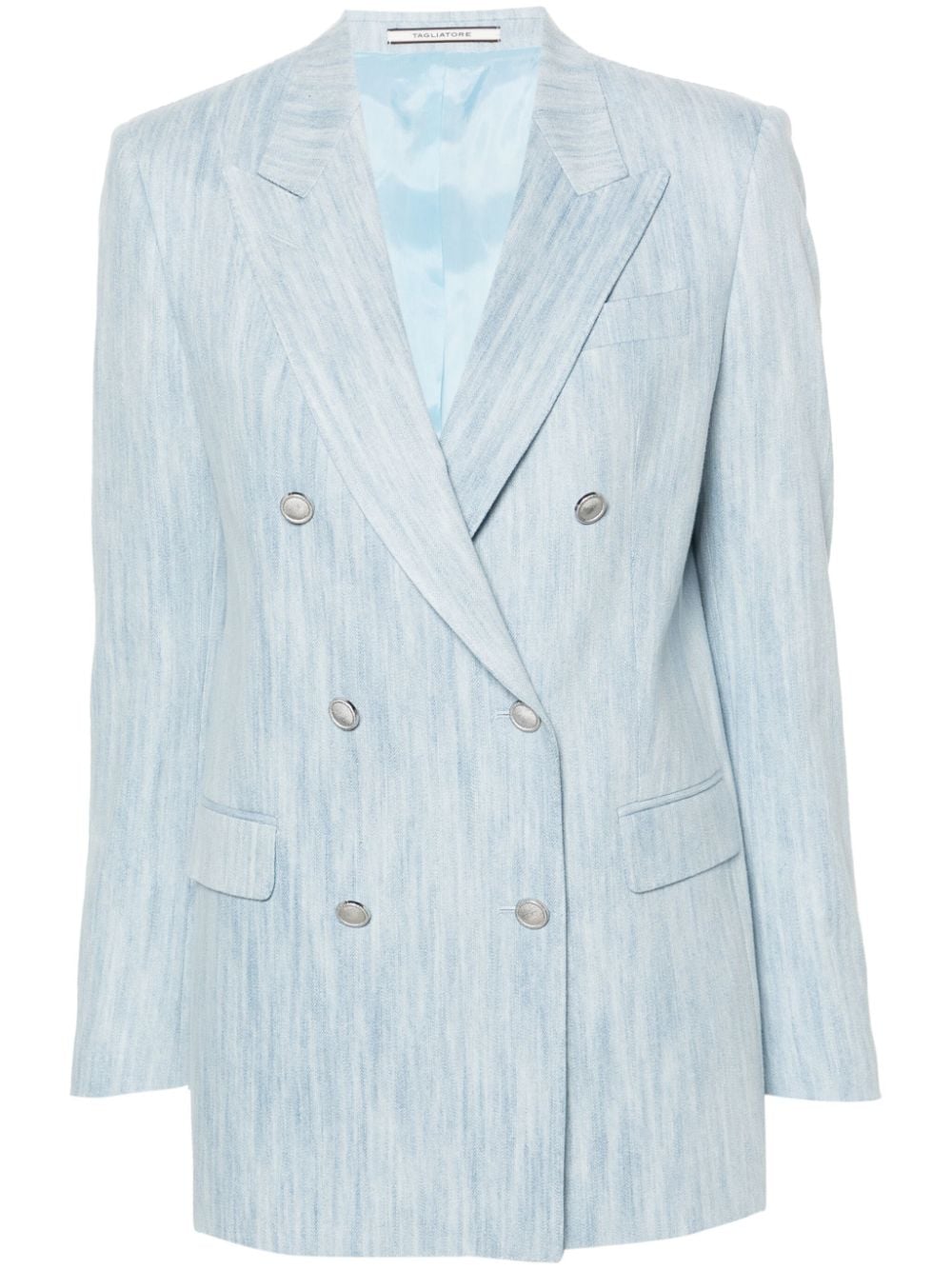 Tagliatore double-breasted denim blazer - Blue von Tagliatore