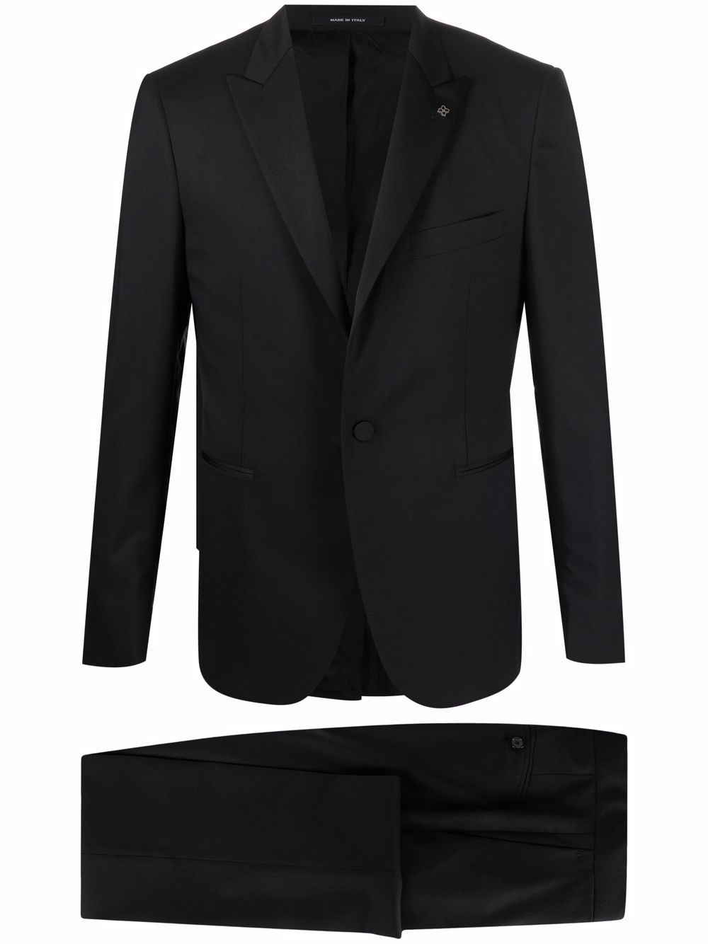 Tagliatore fitted single-breasted suit - Black von Tagliatore