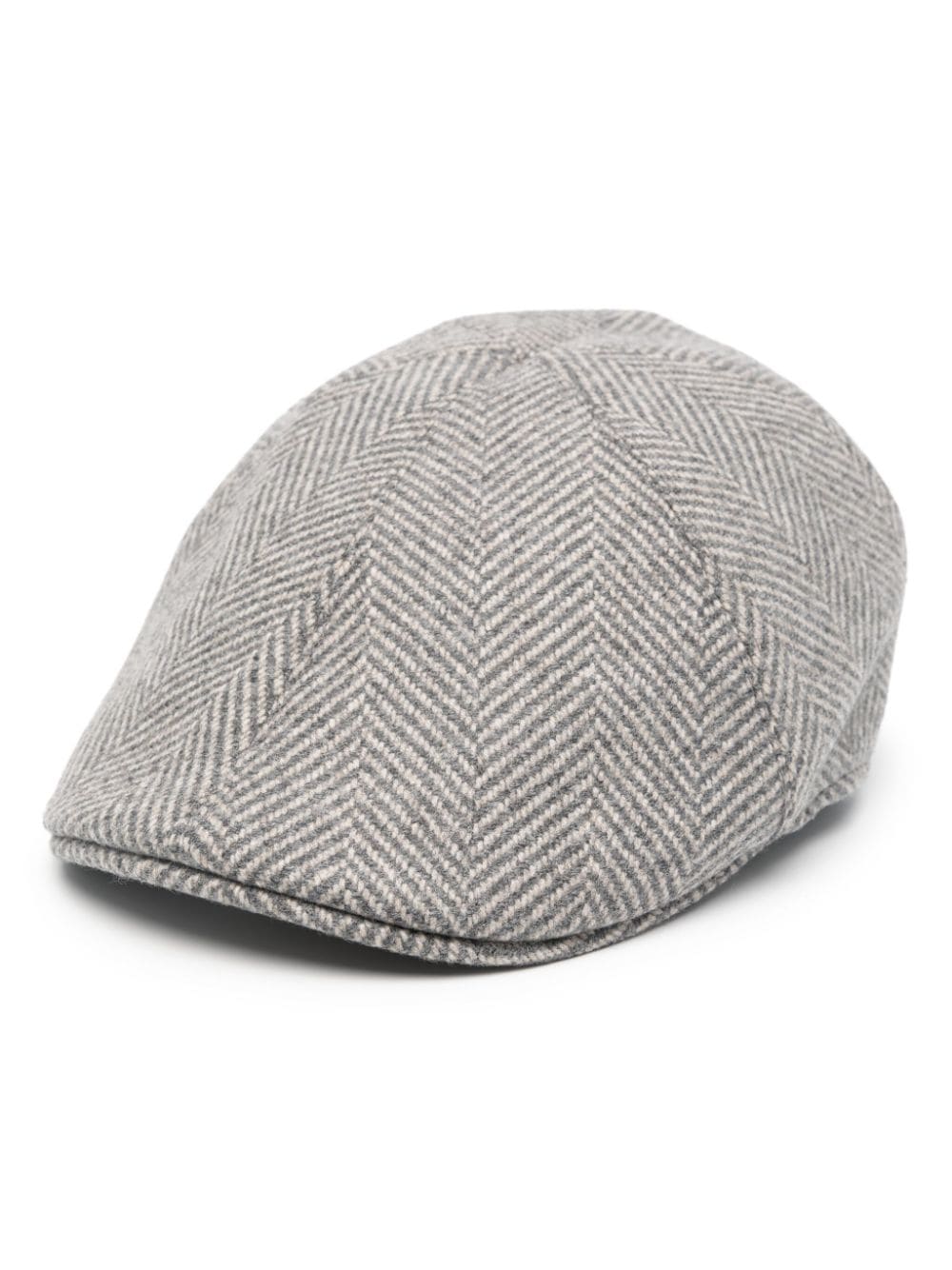 Tagliatore herringbone flat cap - Grey von Tagliatore