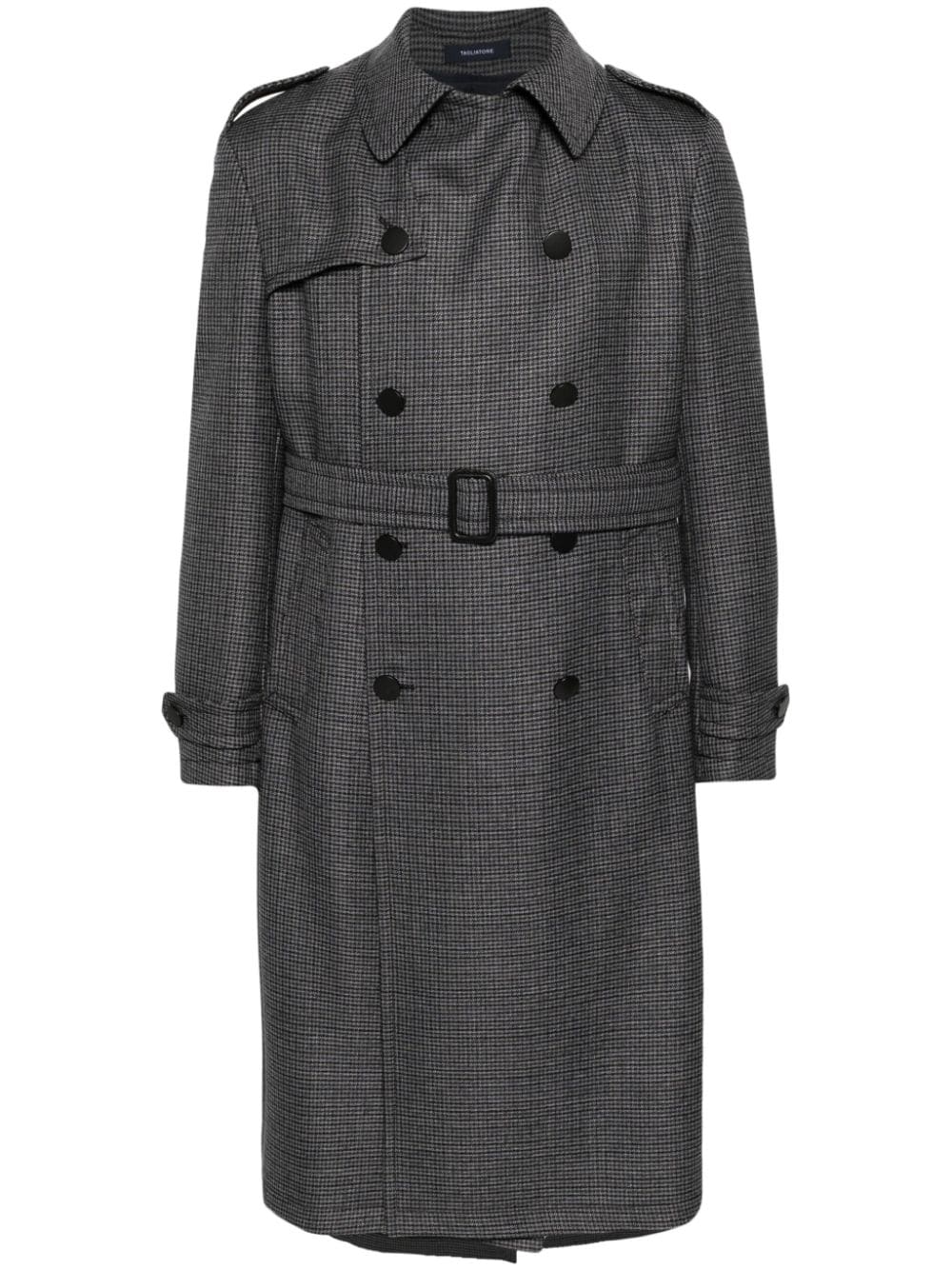 Tagliatore houndstooth double-breasted coat - Grey von Tagliatore