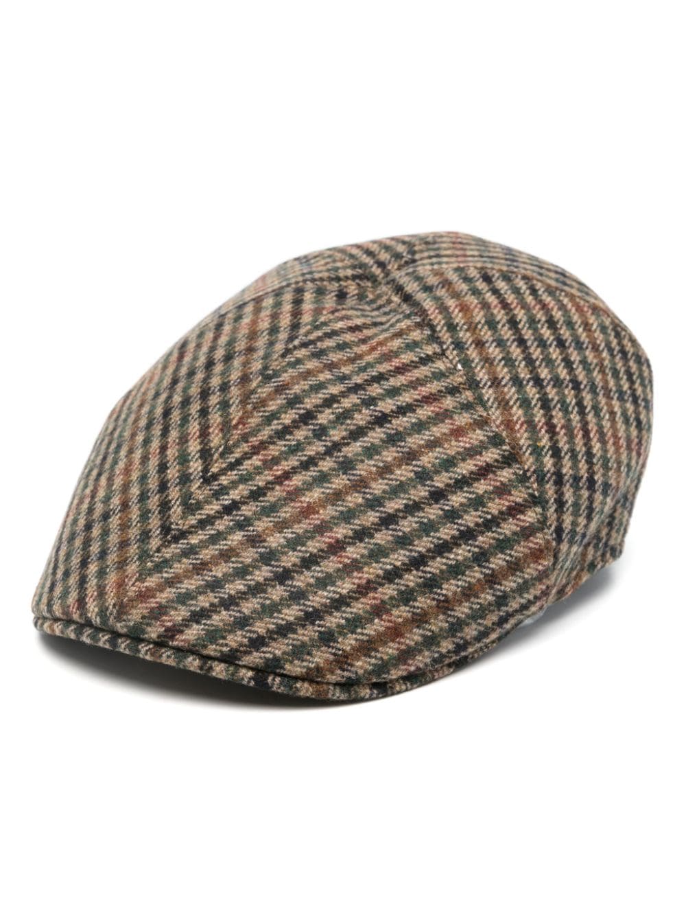 Tagliatore houndstooth flat cap - Brown von Tagliatore