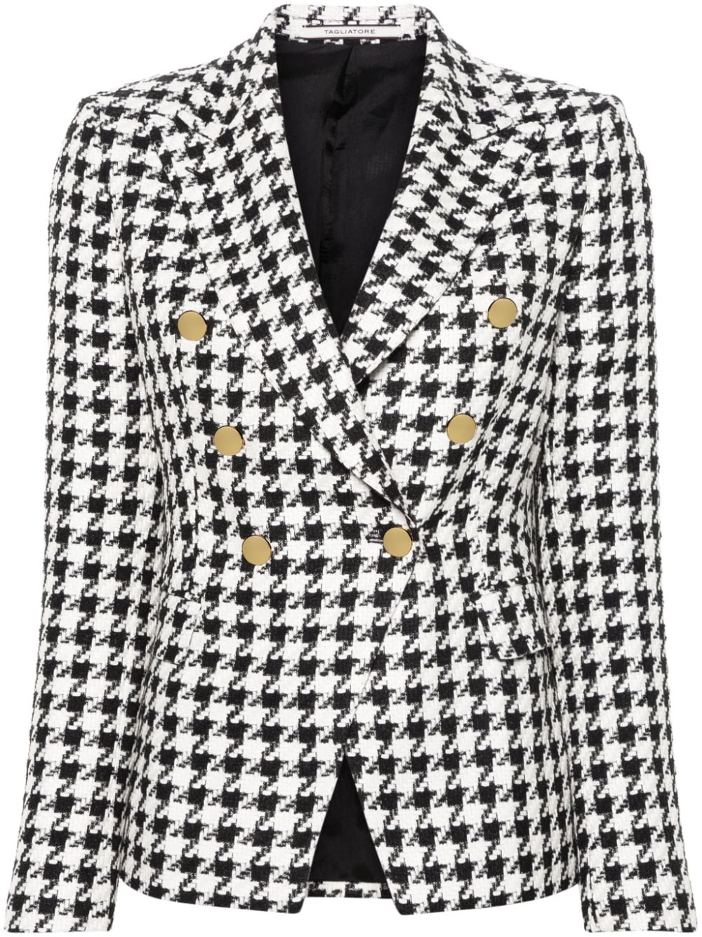 Tagliatore houndstooth-pattern blazer - Black von Tagliatore