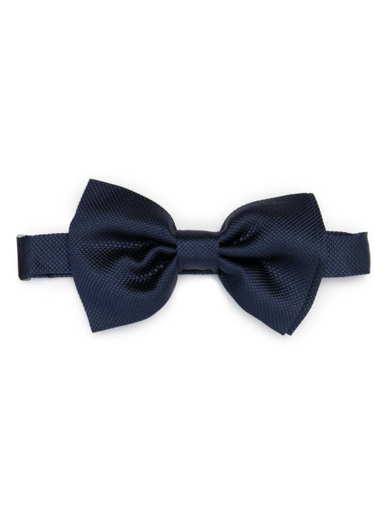 Tagliatore jacquard silk bow tie - Blue von Tagliatore
