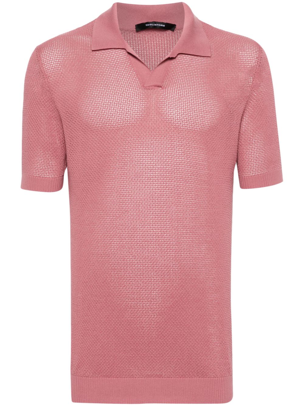 Tagliatore knitted polo shirt - Pink von Tagliatore