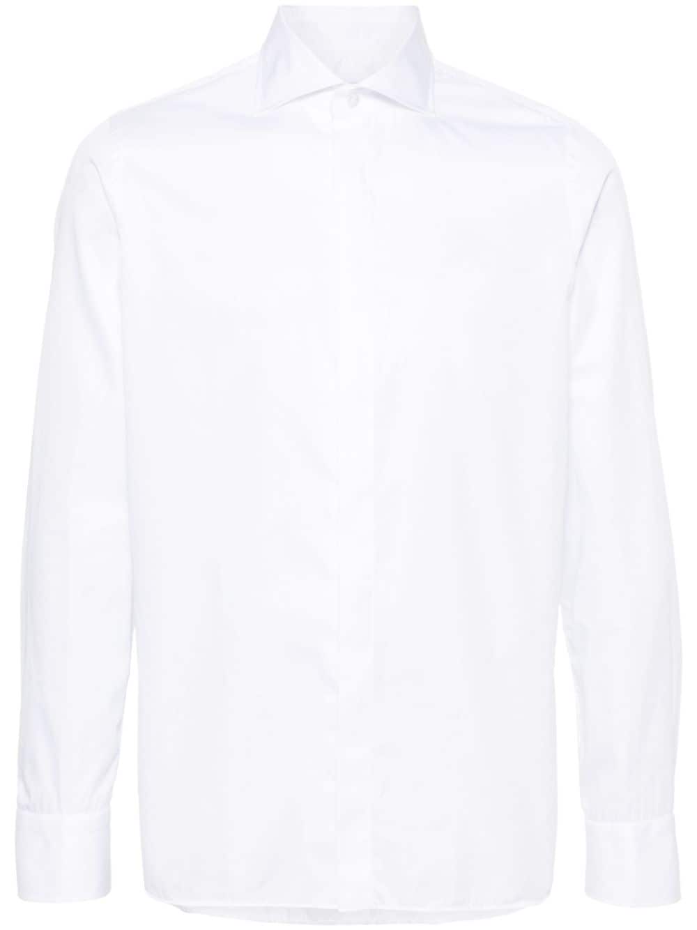 Tagliatore long-sleeve cotton shirt - White von Tagliatore