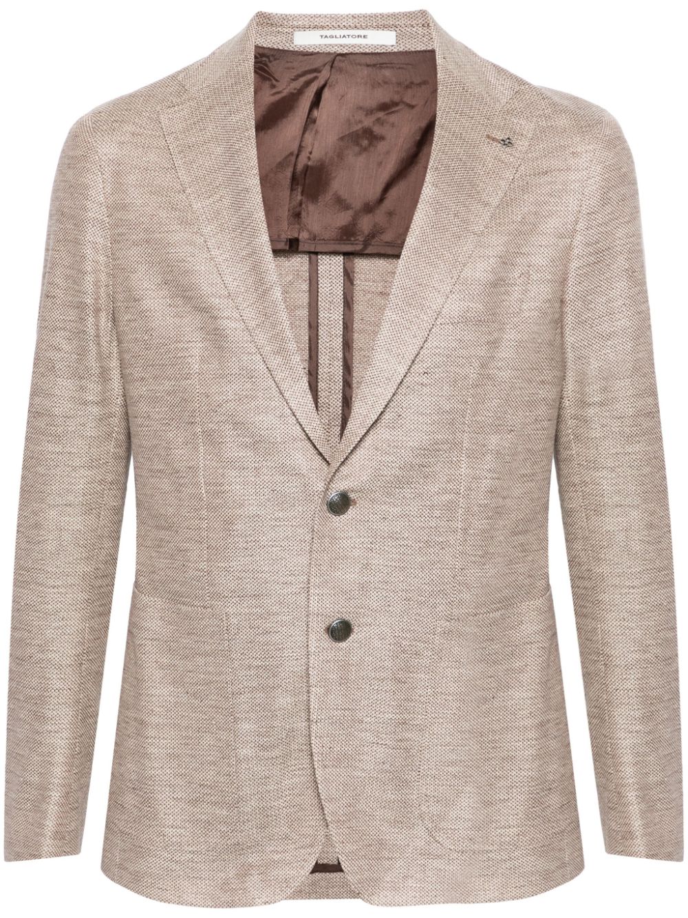 Tagliatore notch-lapels single-breasted blazer - Neutrals von Tagliatore