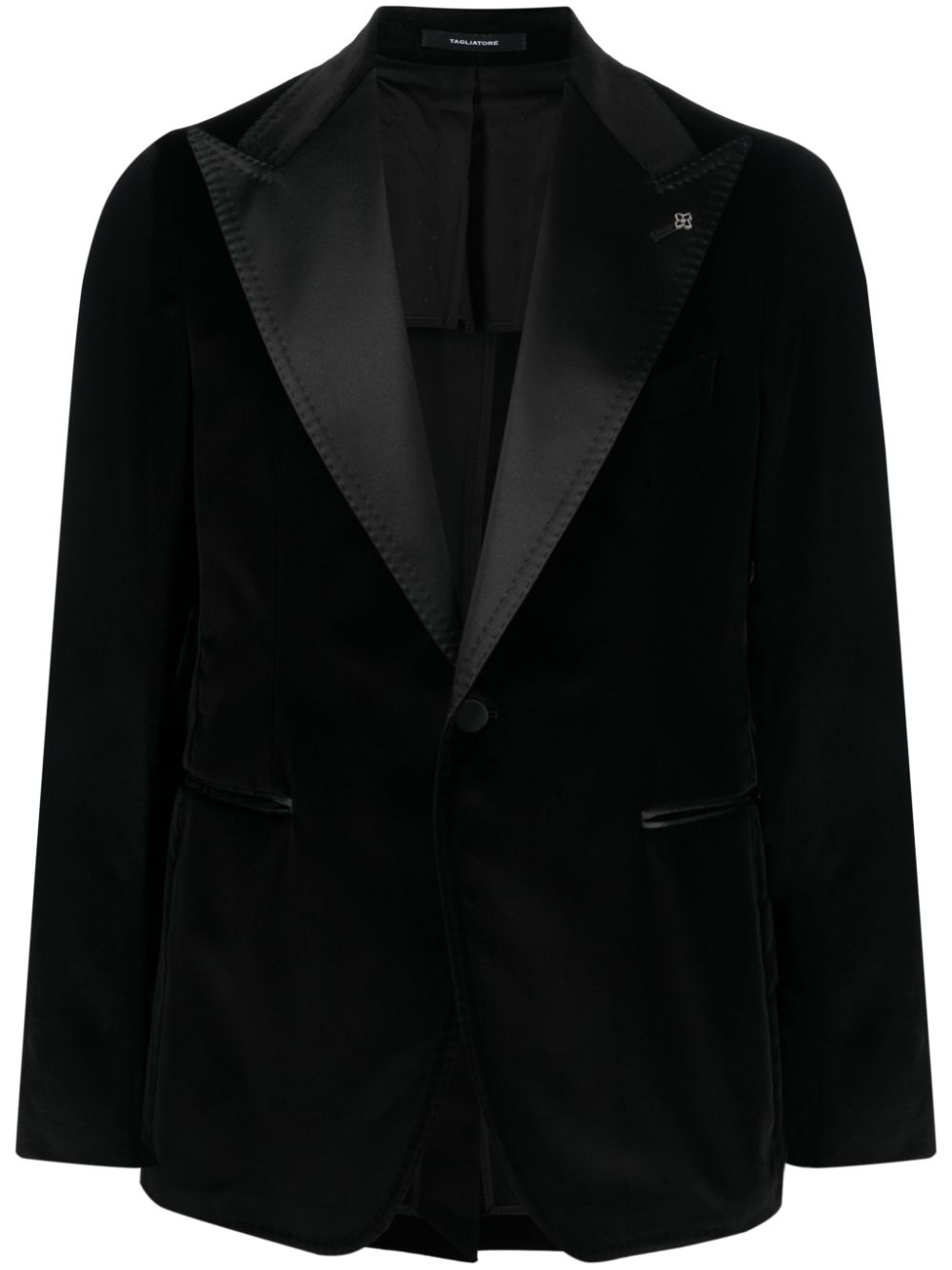 Tagliatore peak-lapel single-breasted blazer - Black von Tagliatore