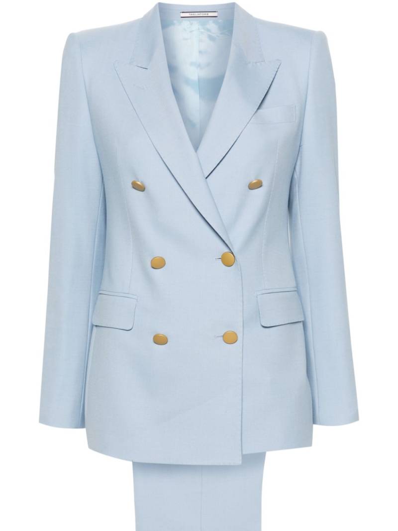 Tagliatore peak-lapels double-breasted blazer - Blue von Tagliatore