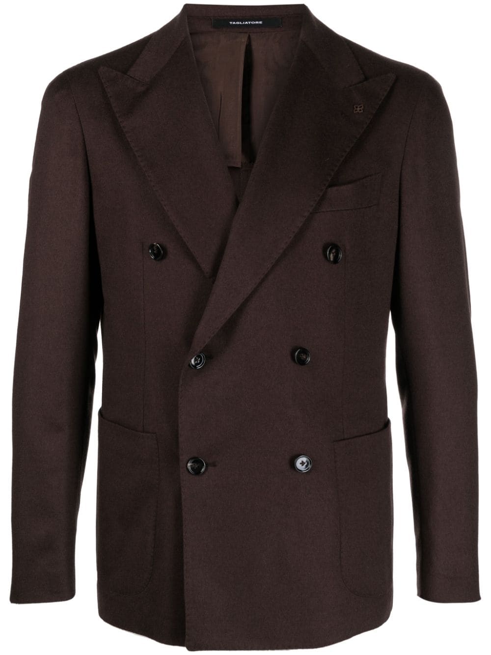 Tagliatore peak-lapels double-breasted blazer - Brown von Tagliatore