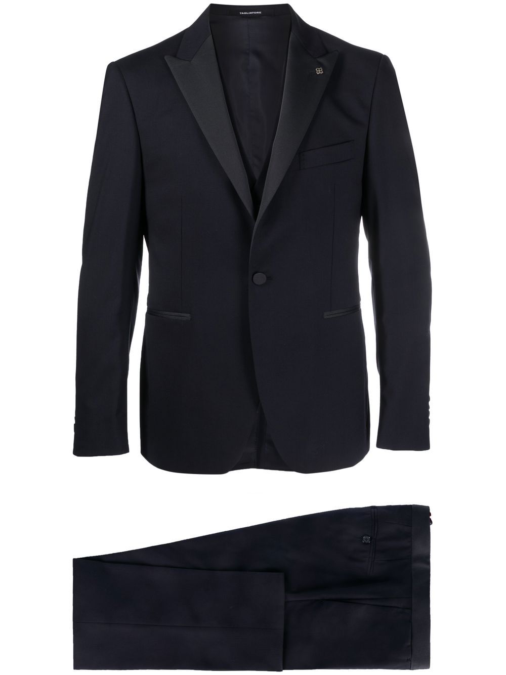 Tagliatore single-breasted three-piece tuxedo suit - Blue von Tagliatore