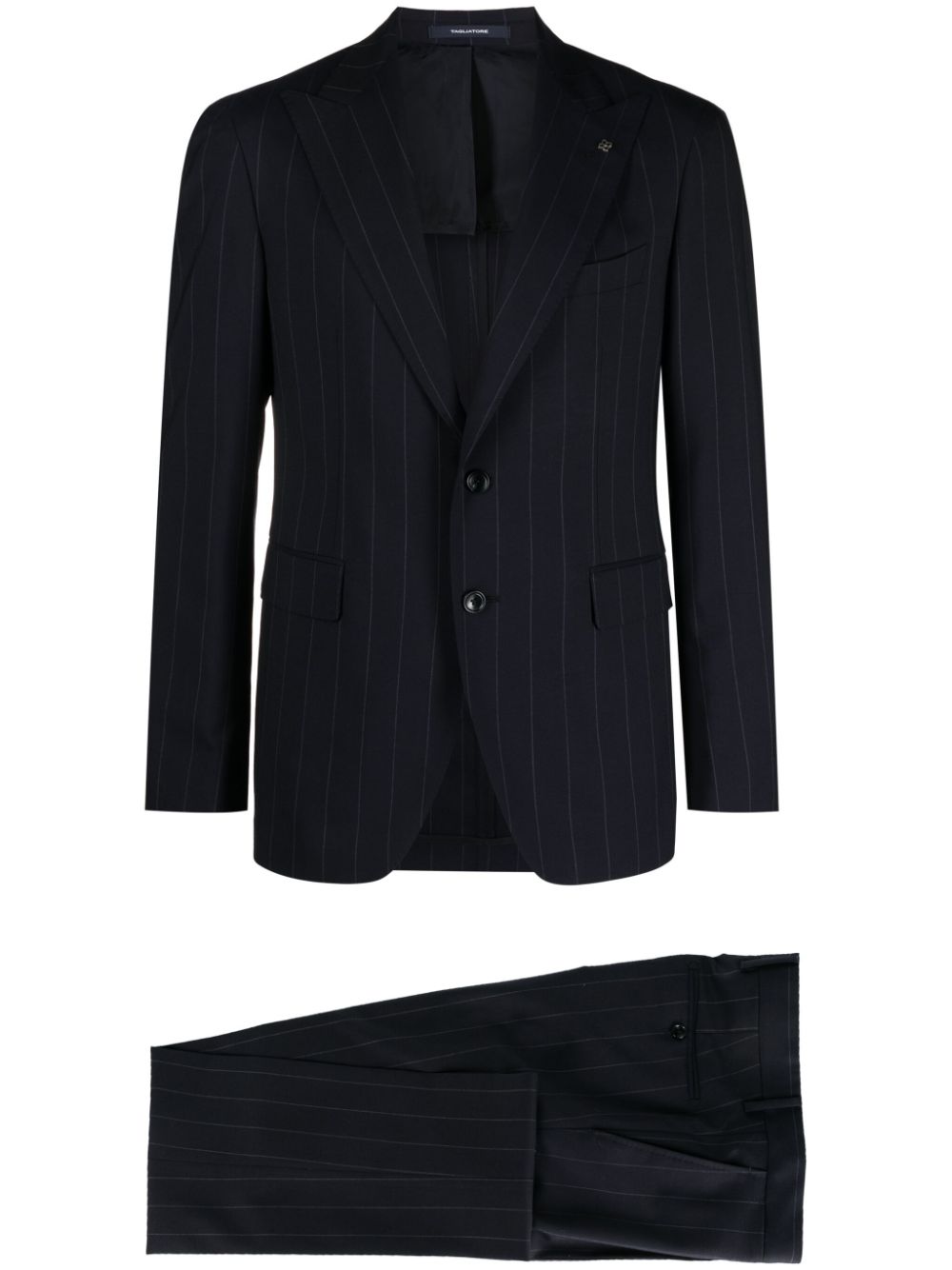 Tagliatore pinstriped single-breasted suit - Blue von Tagliatore