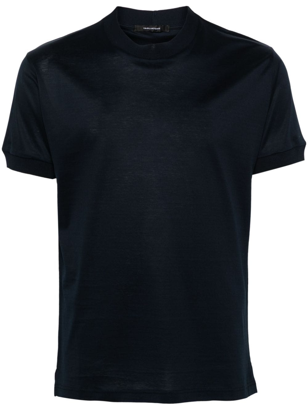 Tagliatore plain cotton T-shirt - Blue von Tagliatore