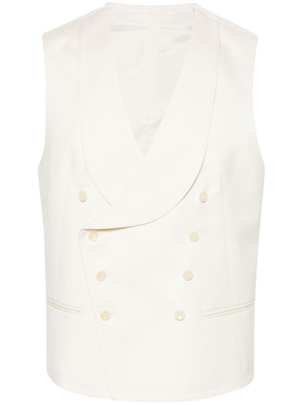 Tagliatore shawl-lapels double-breasted waistcoat - Neutrals von Tagliatore