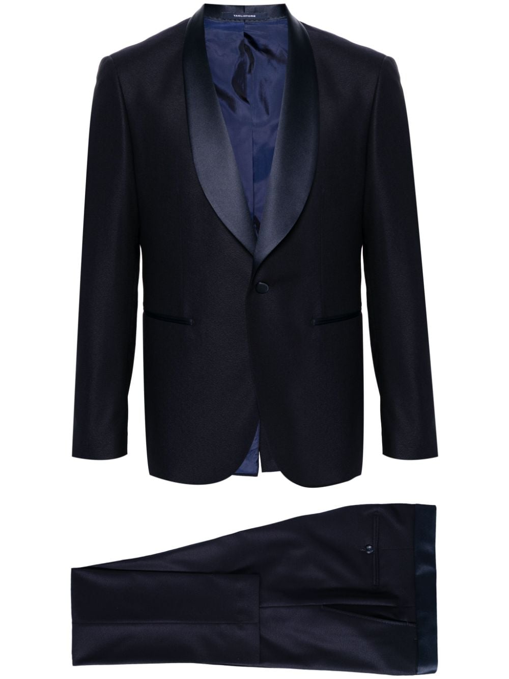 Tagliatore shawl-lapels single-breasted dinner suit - Blue von Tagliatore