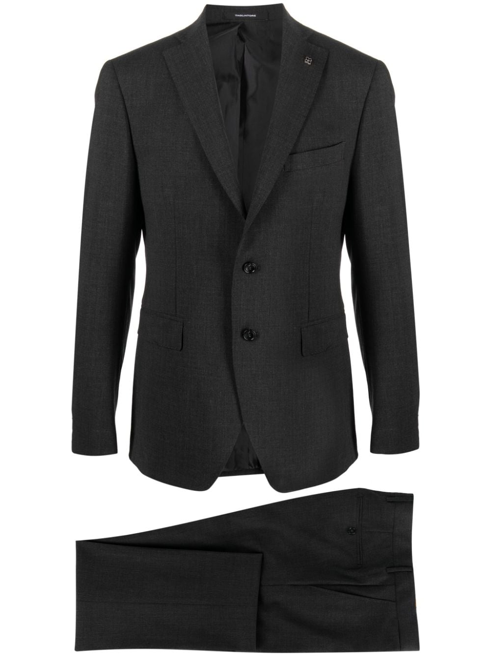 Tagliatore single-breasted notched-lapel suit - Grey von Tagliatore