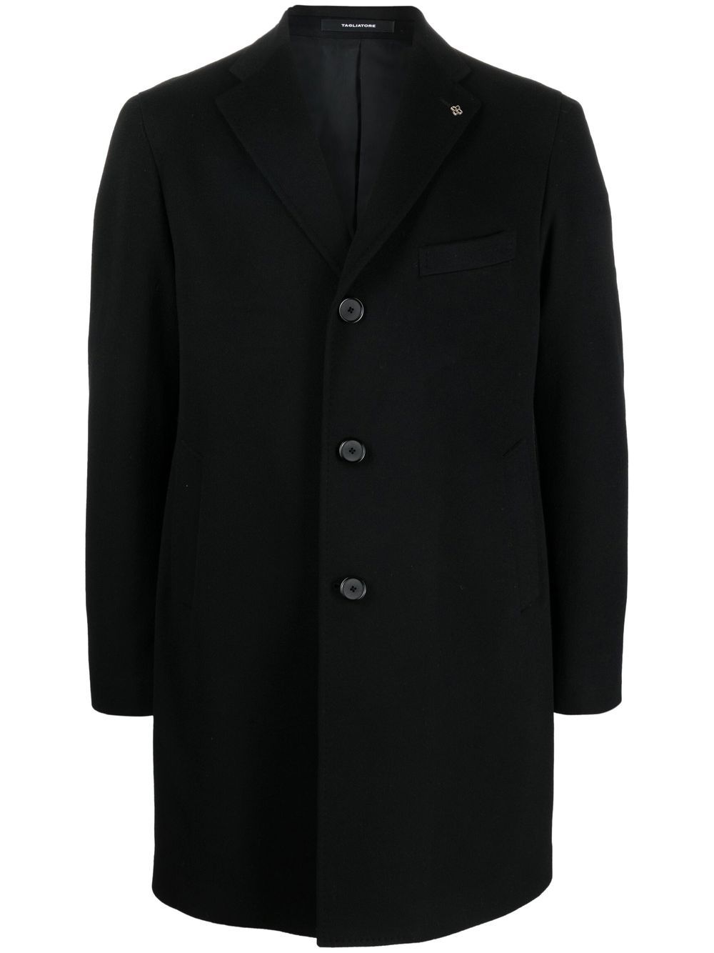 Tagliatore single-breasted tailored coat - Black von Tagliatore