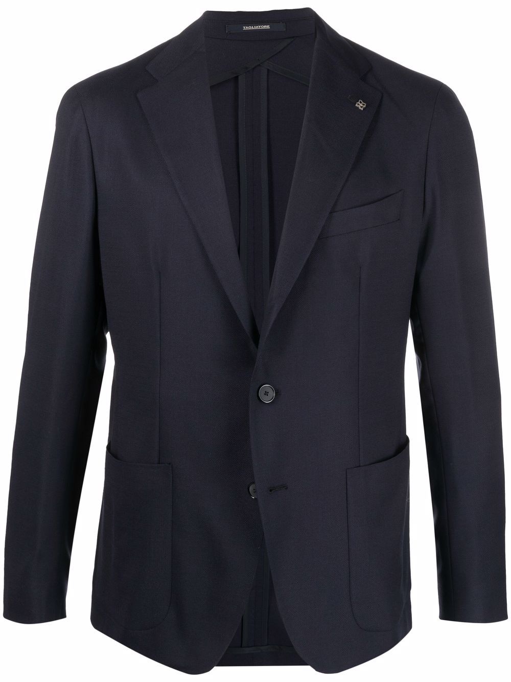 Tagliatore single-breasted virgin-wool blazer - Blue von Tagliatore