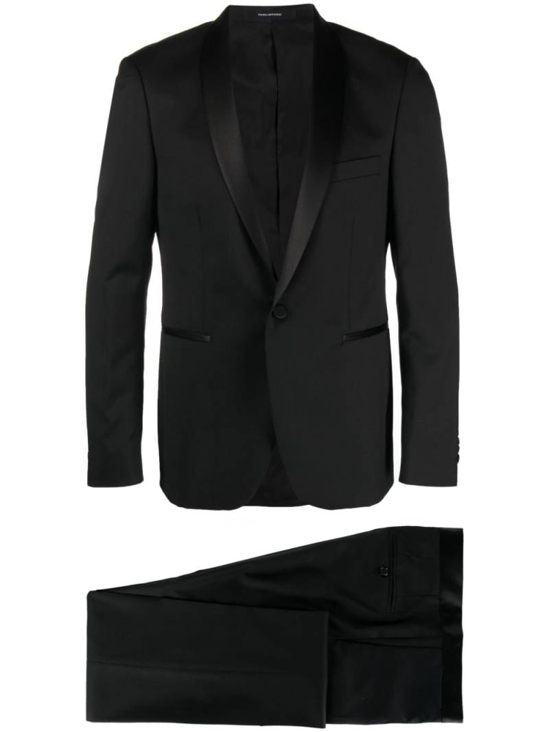 Tagliatore single-breasted virgin-wool suit - Black von Tagliatore