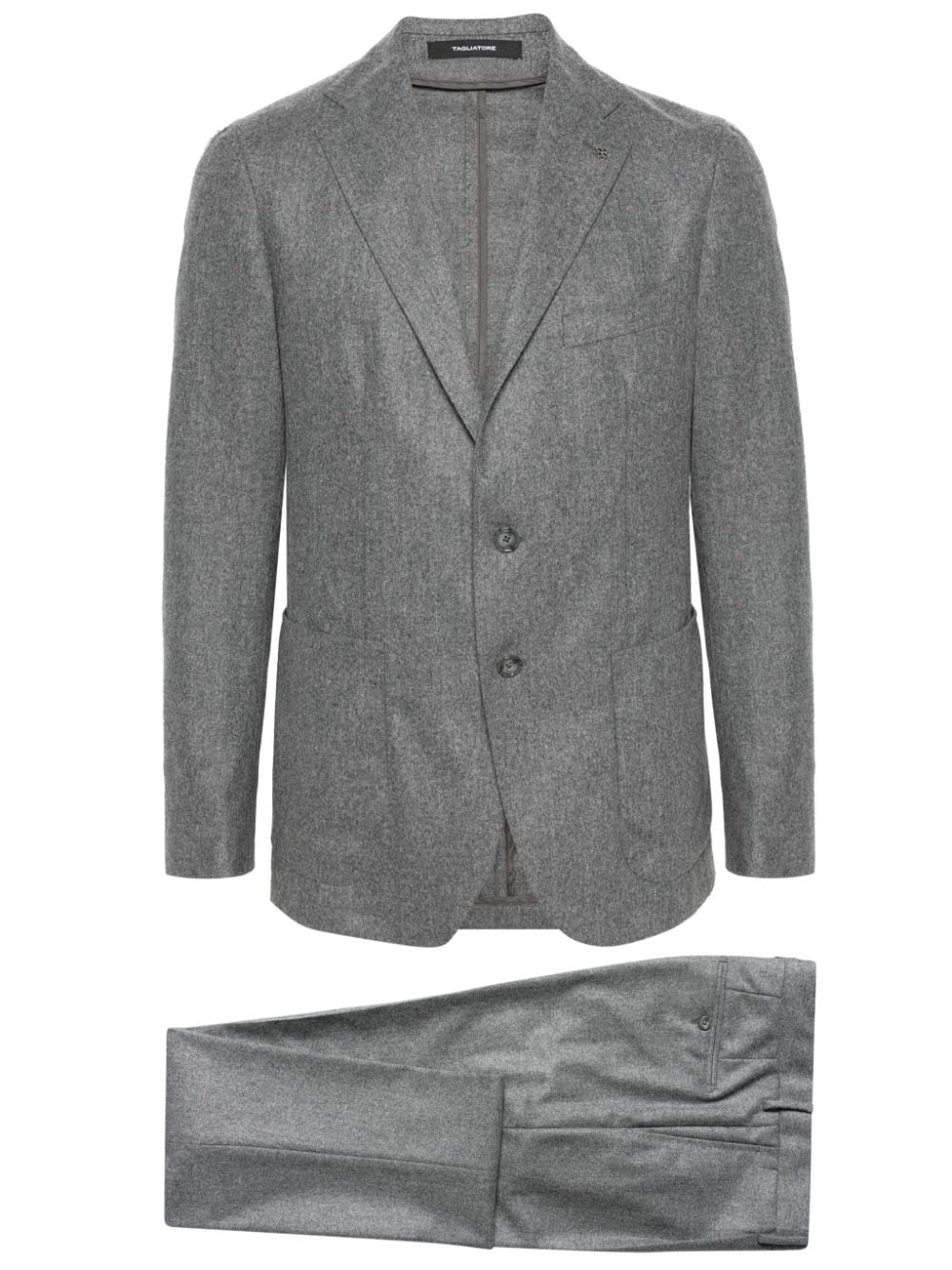 Tagliatore single-breasted wool suit - Grey von Tagliatore