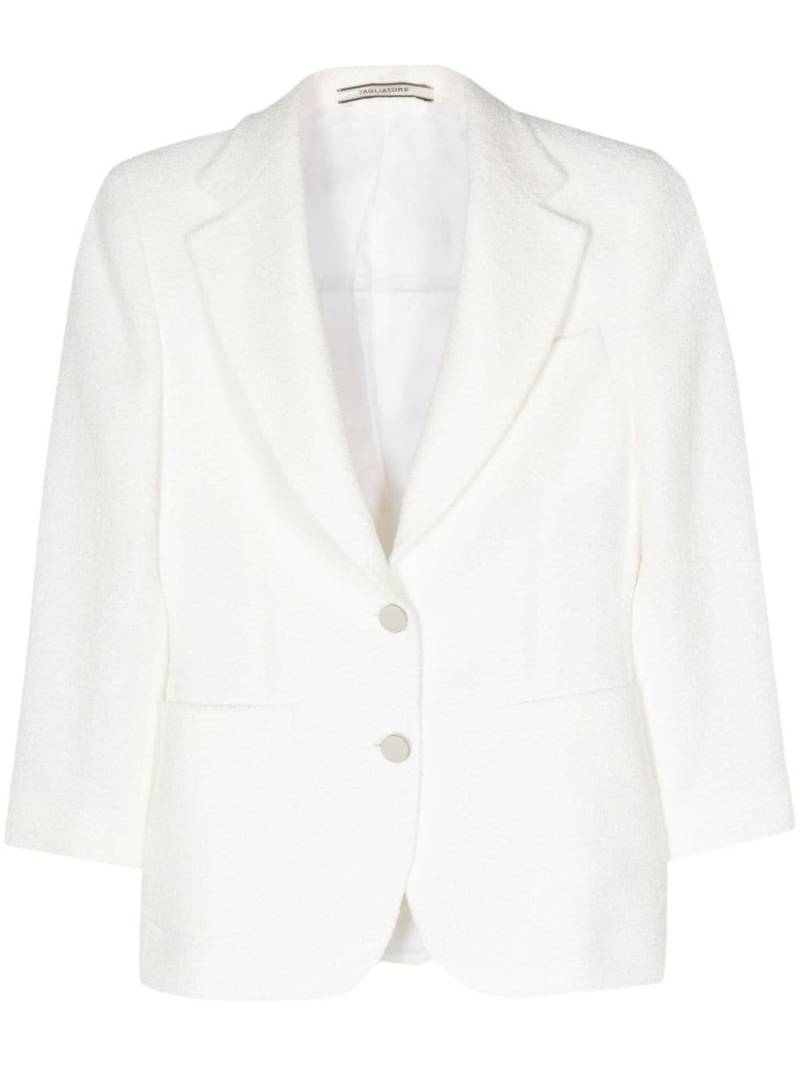 Tagliatore textured knitted blazer - White von Tagliatore