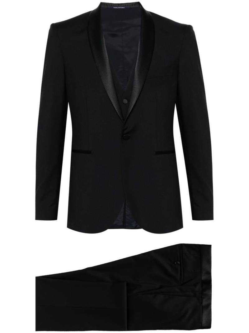 Tagliatore virgin-wool tuxedo suit - Blue von Tagliatore