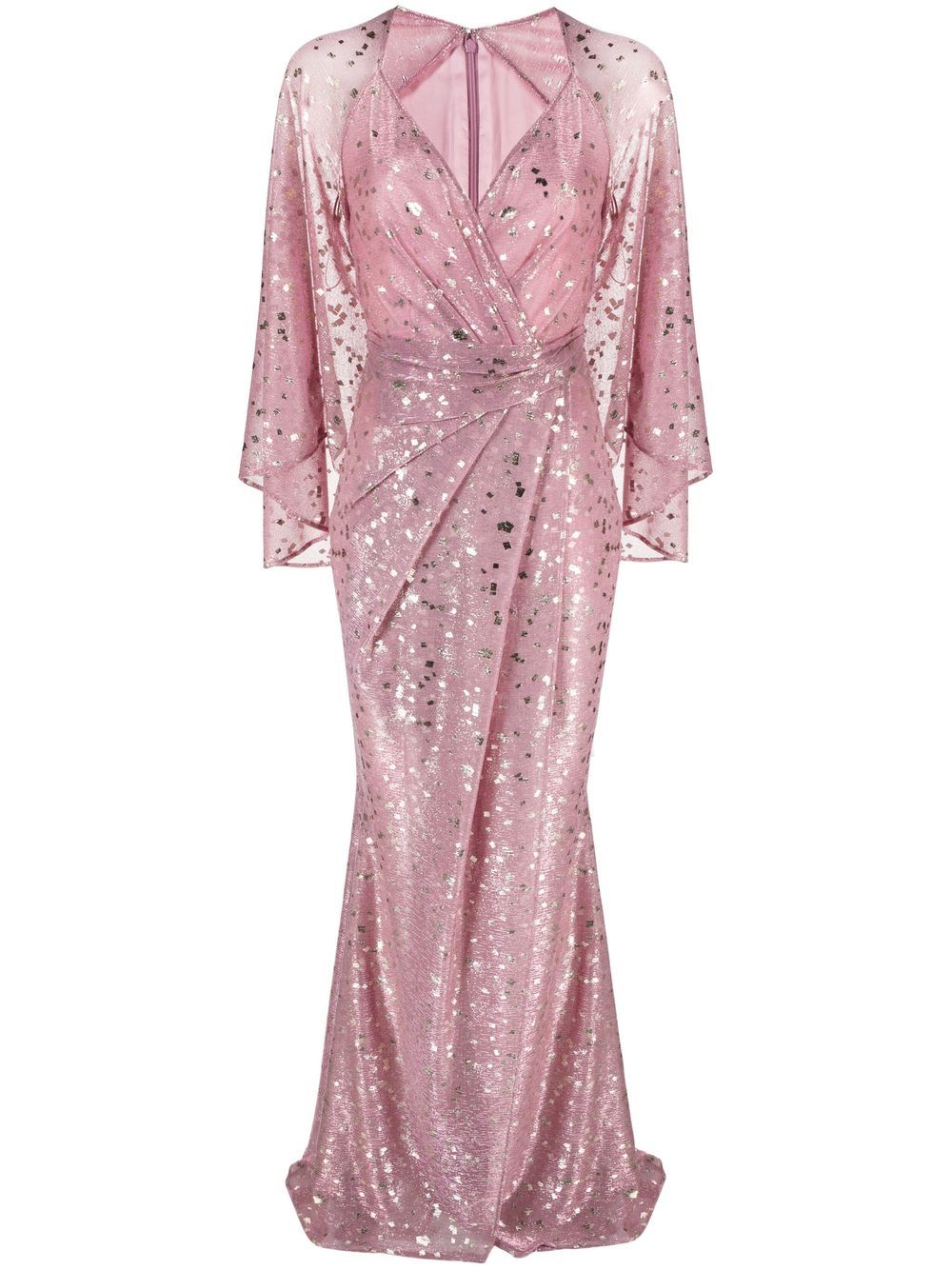 Talbot Runhof V-neck draped gown - Pink von Talbot Runhof