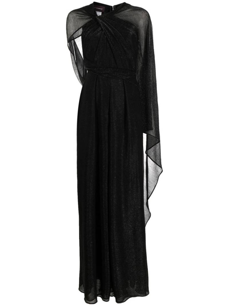 Talbot Runhof cape wide-leg jumpsuit - Black von Talbot Runhof