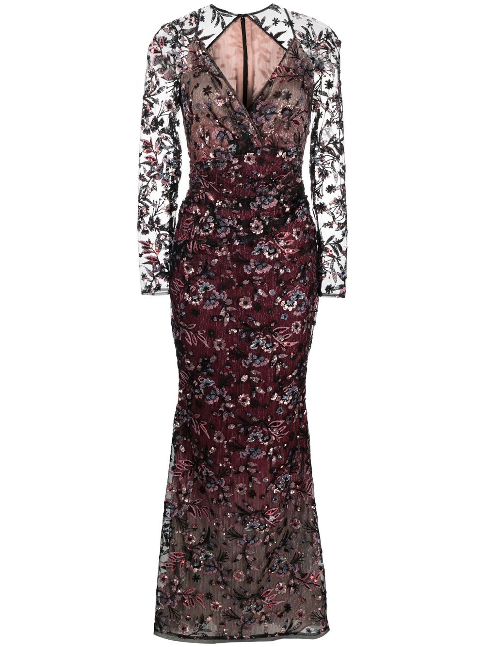 Talbot Runhof floral-embroidered maxi dress von Talbot Runhof