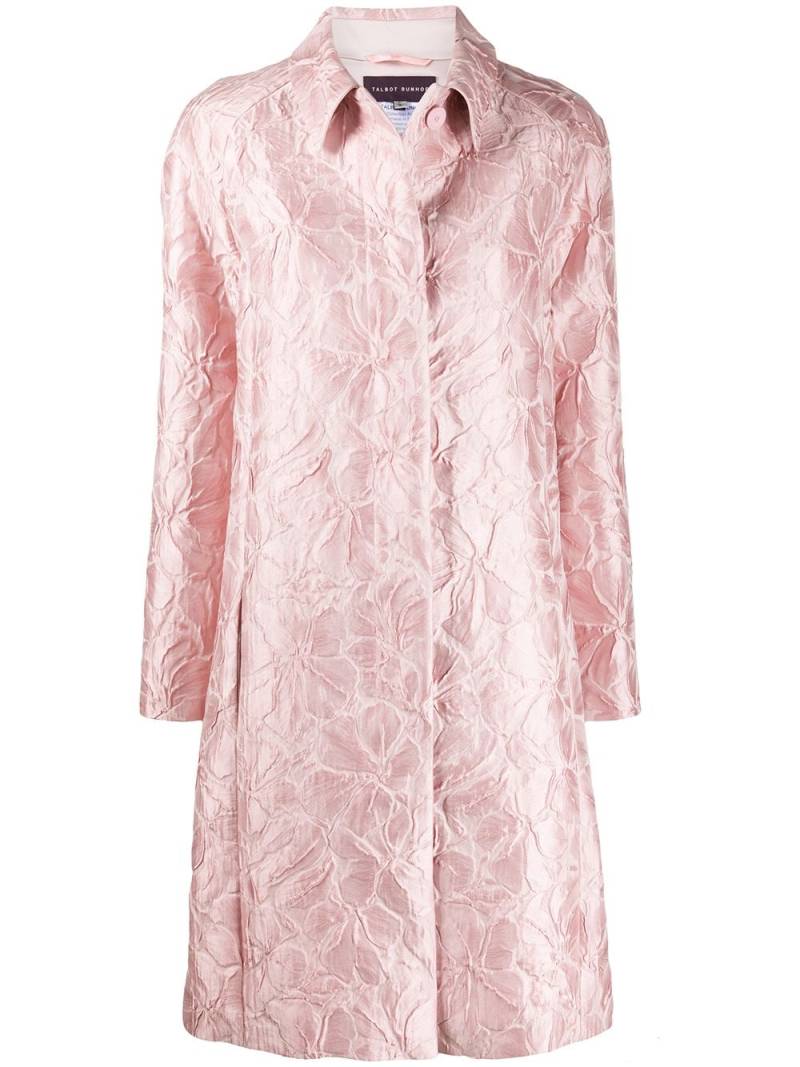 Talbot Runhof jacquard coat - Pink von Talbot Runhof