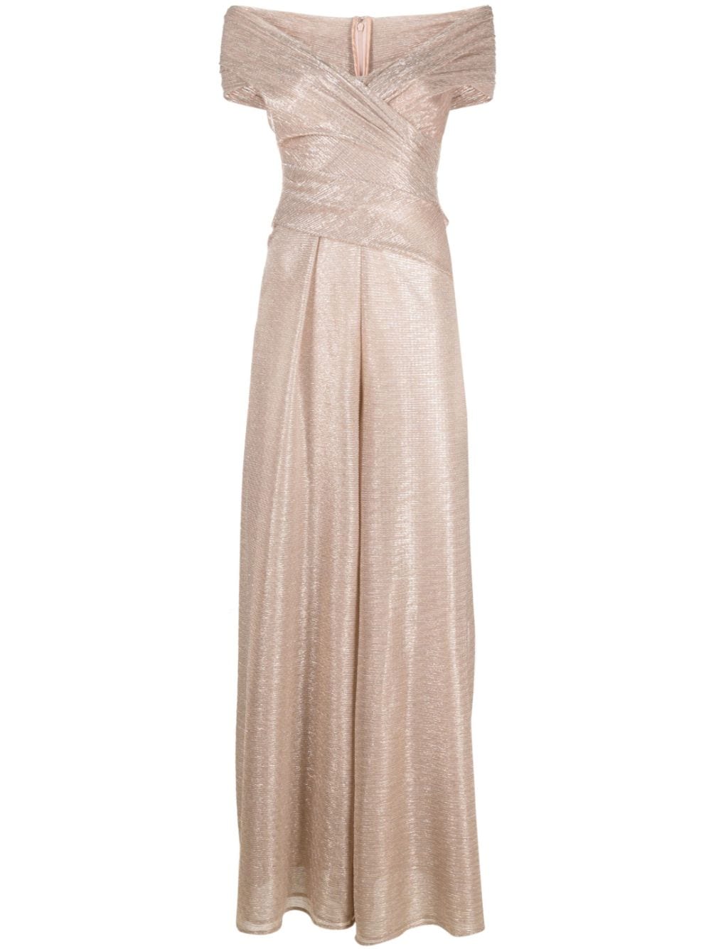 Talbot Runhof metallic-voile wide-leg jumpsuit - Pink von Talbot Runhof