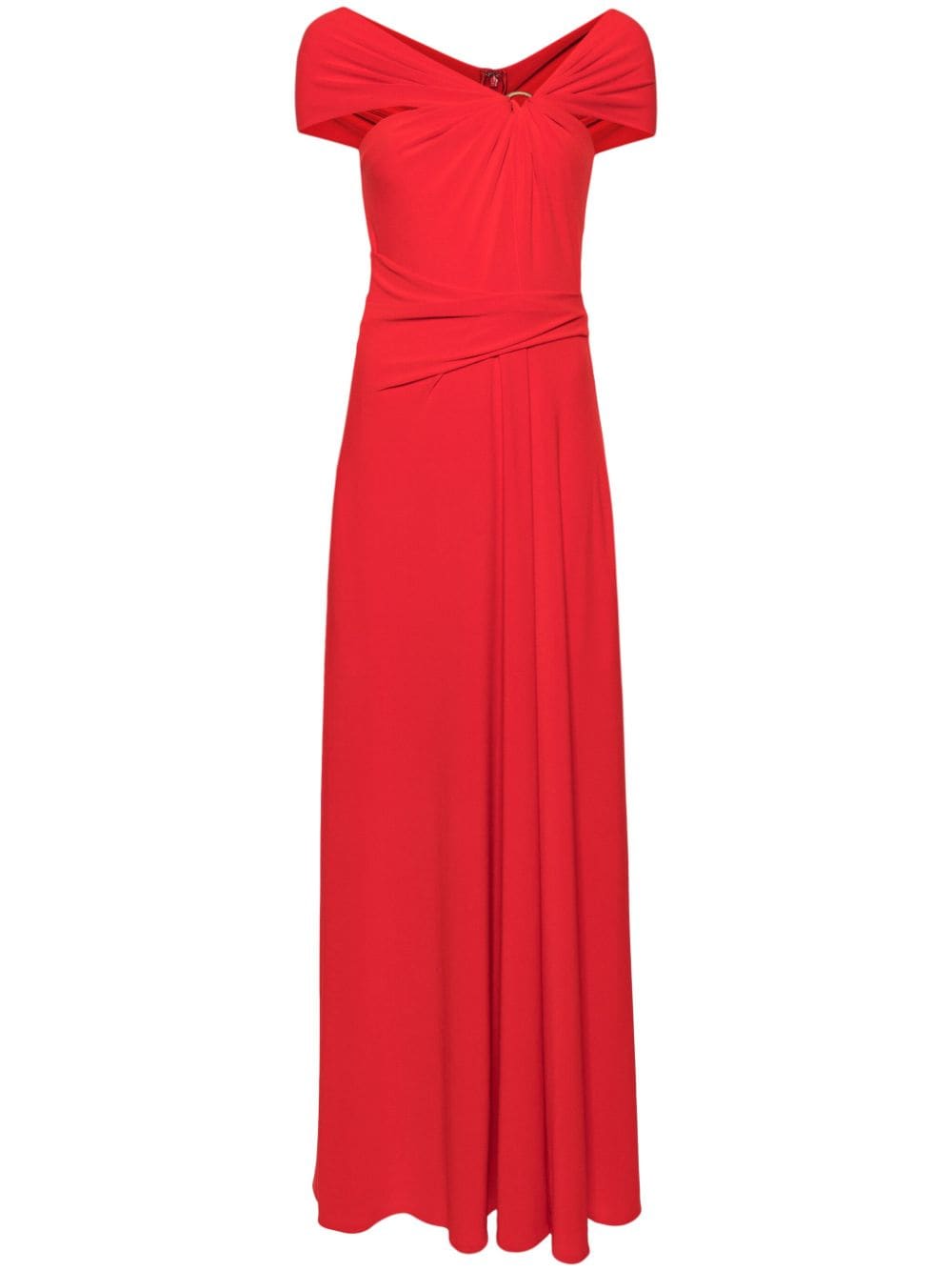 Talbot Runhof off-shoulder draped gown - Red von Talbot Runhof