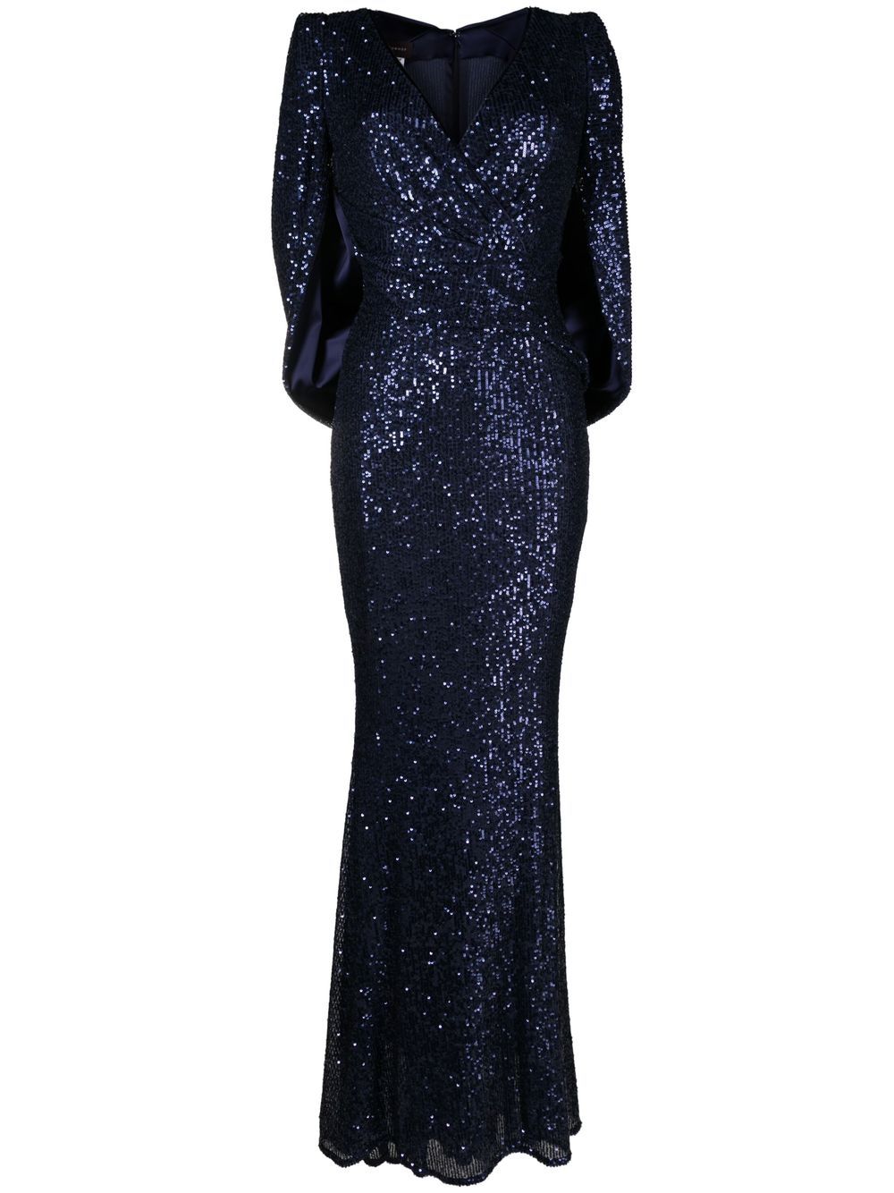 Talbot Runhof sequin-embellished gown - Blue von Talbot Runhof