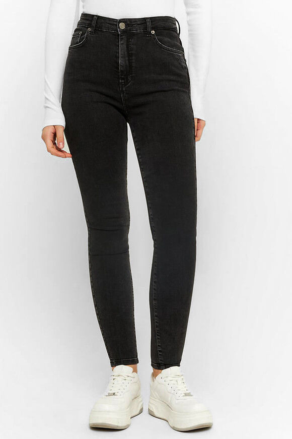 Tally Weijl High Waist Skinny Jeans | Black Washed | Damen  | 40 von Tally Weijl