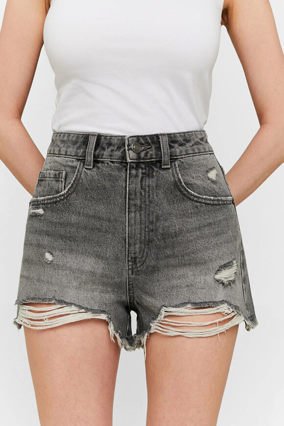 Tally Weijl Mom Fit Jeanshorts | Dark Grey Denim | Damen | 34 Tally Weijl Mom Fit Jeanshorts | Dark Grey Denim | Damen | 34 von Tally Weijl