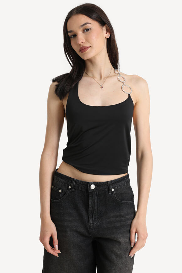 Tally Weijl Neckholder Crop Top | Black | Damen  | S von Tally Weijl