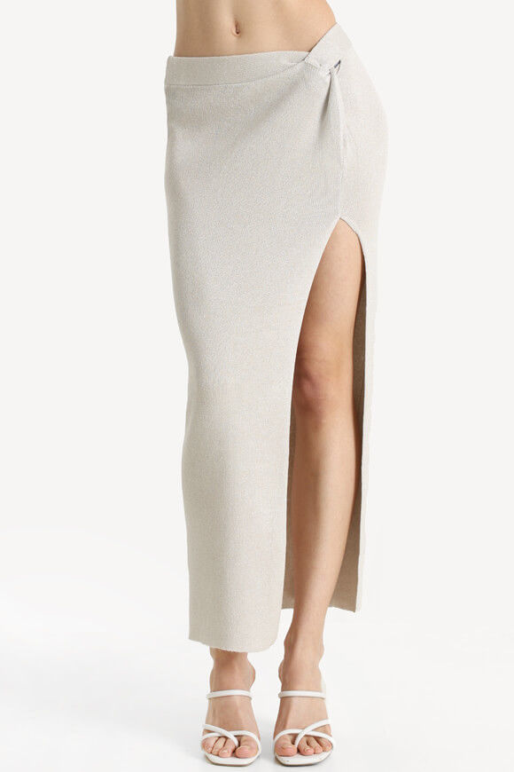 Tally Weijl Strick Maxirock mit Pailletten | Light Beige | Damen | M Tally Weijl Strick Maxirock mit Pailletten | Light Beige | Damen | M von Tally Weijl
