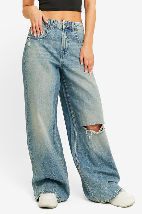 Tally Weijl Super Wide Leg Jeans | Blue Washed | Damen  | 32 von Tally Weijl