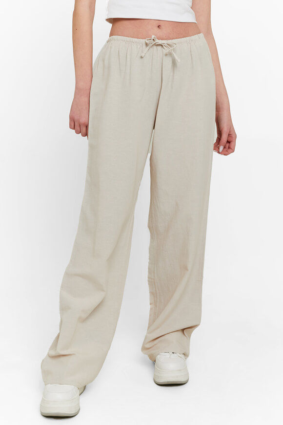 Tally Weijl Wide Leg Leinenhose | Beige | Damen  | 38 von Tally Weijl