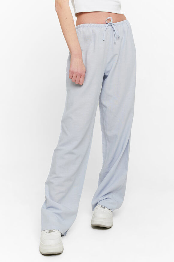 Tally Weijl Wide Leg Leinenhose | Light Blue | Damen  | 32 von Tally Weijl