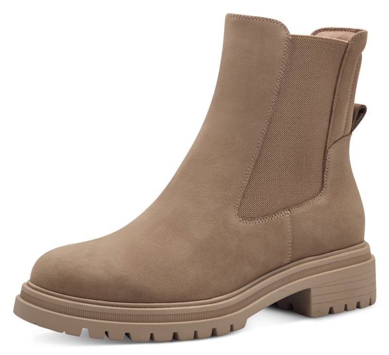 Tamaris Chelseaboots, Blockabsatz, Combat-Boots, Stiefelette mit Stretcheinsatz von Tamaris