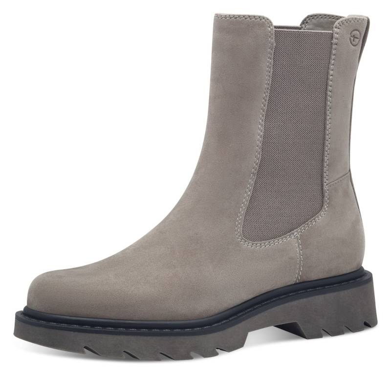 Tamaris Chelseaboots, Blockabsatz, Stiefelette, Businessschuh mit dezenten Ziernähten von Tamaris