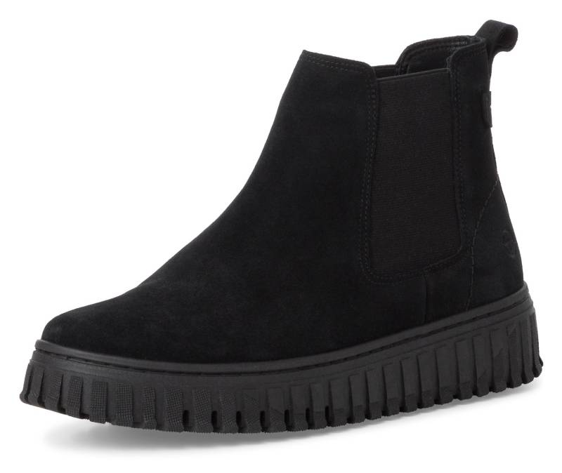 Tamaris Chelseaboots, Plateau, Stiefelette, Boots mit beidseitigem Stretcheinsatz von Tamaris