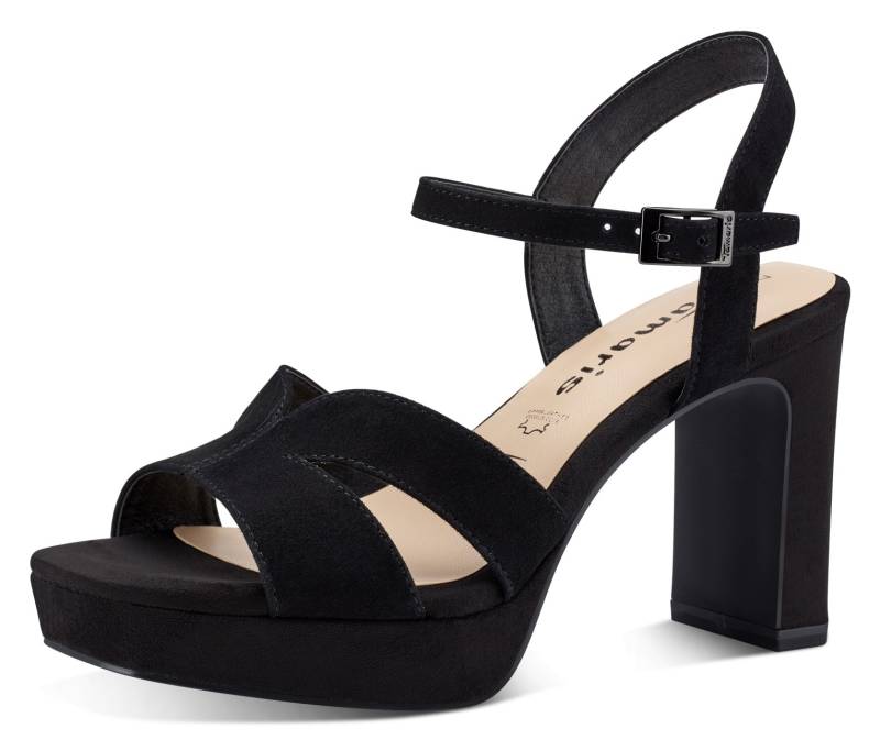 Tamaris High-Heel-Sandalette, Sommerschuh, Abendschuh, Blockabsatz, mit ANTIshokk-Absatz von Tamaris